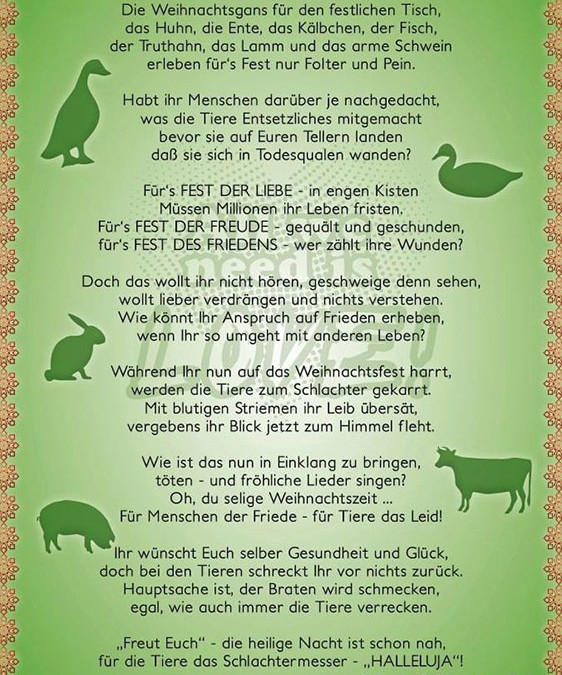 Ein Weihnachtsgedicht zum Nachdenken