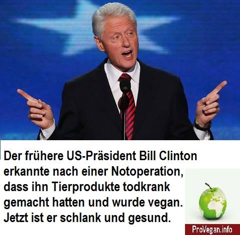 Wie Bill Clinton Veganer wurde