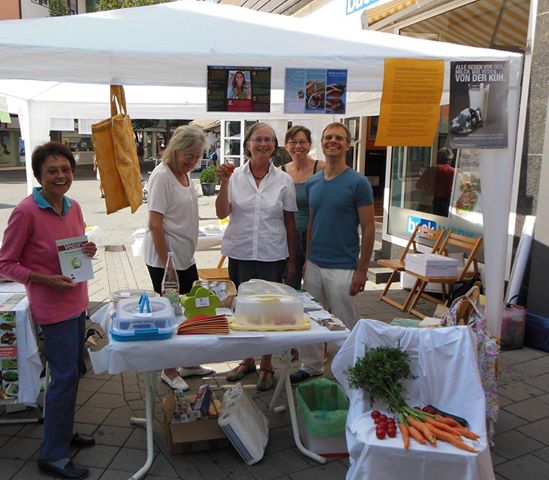 Infostand in Friedrichshafen auf dem Schlemmermarkt