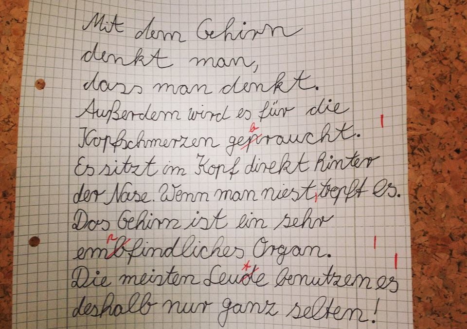 Die Intuition eines Kindes: „Die meisten Leute nutzen das Gehirn nur ganz selten!“