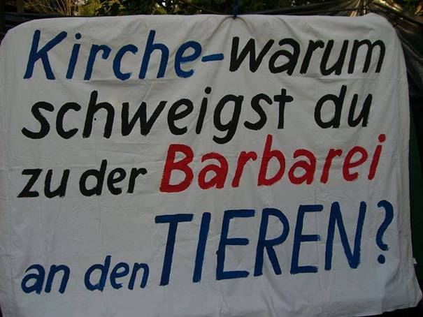 Warum die Kirche zu der Barbarei an den Tieren schweigt?