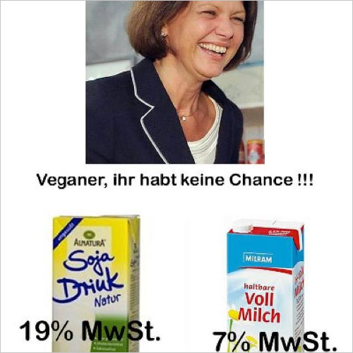 Ilse Aigners bewirbt Milch und Milchprodukte als gesund