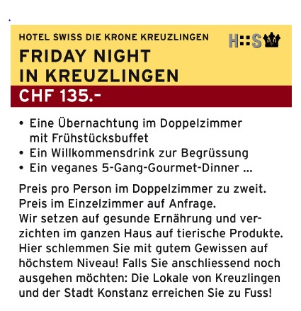 Vegane Delikatessen am Bodensee geniessen und im veganen Hotel übernachten