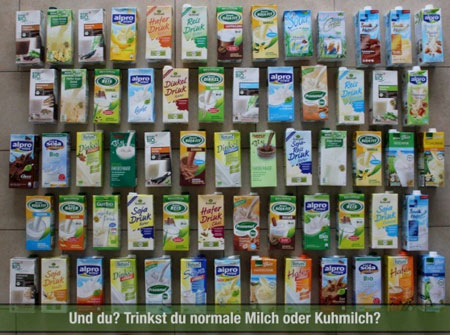 Trinkst Du ungesunde Tierqual-Milch oder gesunde Pflanzen-Milch?