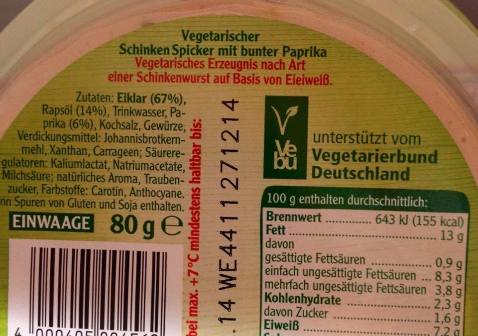 Es war einmal ein Vegetarierbund, der seine Seele an einen Fleischkonzern verkaufte und Eiprodukte propagierte